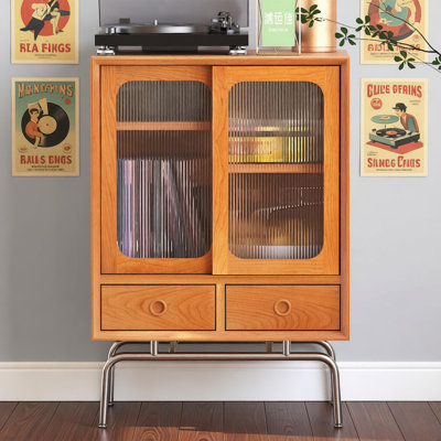 Simple solid wood storage accent chest