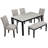 6-Piece Dining Table Set With Bench