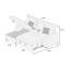 Canapé modulaire convertible 2 pièces Vroni-718475836