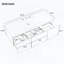 Meuble-lavabo mural de 48 pouces