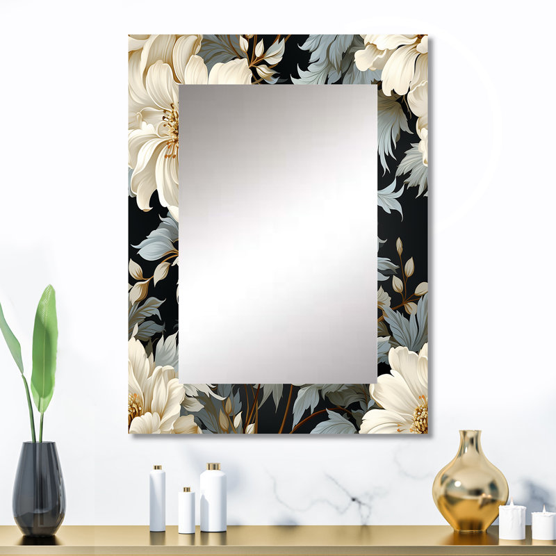 Larsen Urban Victorian Splendor Victorian Motif - Miroir mural floral, 32 po x 24 po