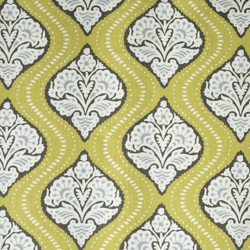 Dwellstudio Kavali Ogee 100% Cotton Fabric, Dandelion