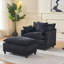 Chaise d'appoint moderne avec repose-pieds-1818739344