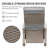 Recliner Patio Chair with Cushions-1407145582