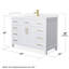 Beckett 48" Freestanding Single Bathroom Vanity with Quartz Top-1210664613-1210664615-1210664623