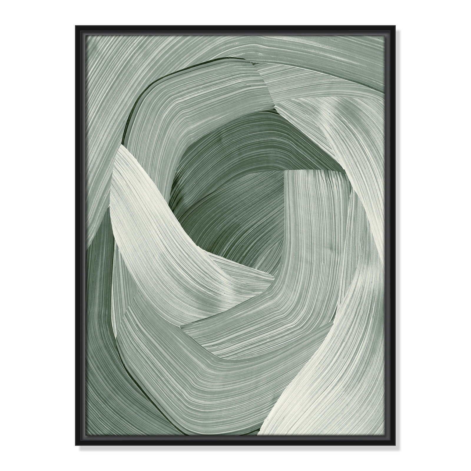 Wyn "Enriched Emerald" Print, 25.5" H x 19.5" W, Black 