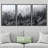 Misty Forests of Evergreen Coniferous Trees in an Ethereal Landscape - 3 Piece Canvas Photograph Print-91965000-91964999