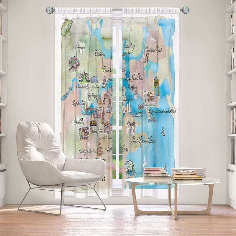 Paire de rideaux occultant en polyester Adaminah, L 20 po x L 61 po