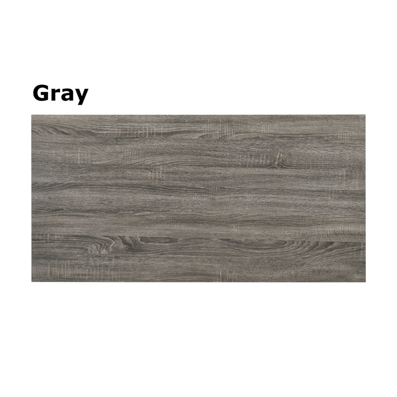 Ensemble de 3 tables basses 47 po avec 2 tables de bout pour le salon en bois - gris, Grey
