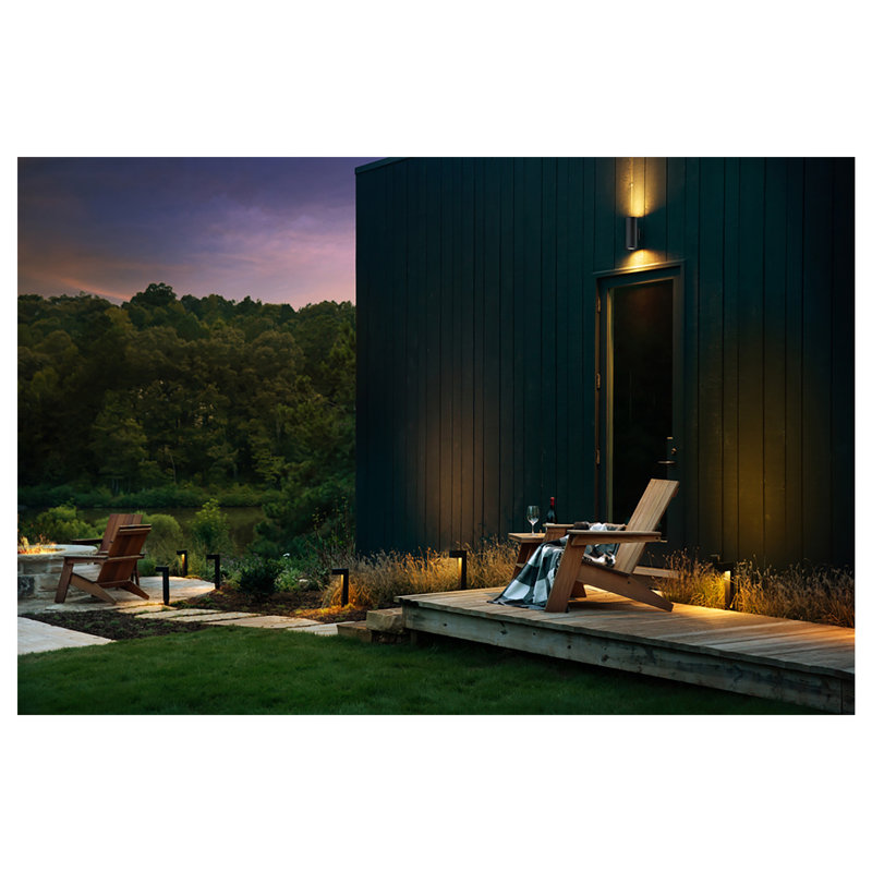 Atlantis Low Voltage Pathway Light, Satin Black