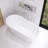 59" X 30.7" Freestanding Tub Acrylic Soaking Bathtub
