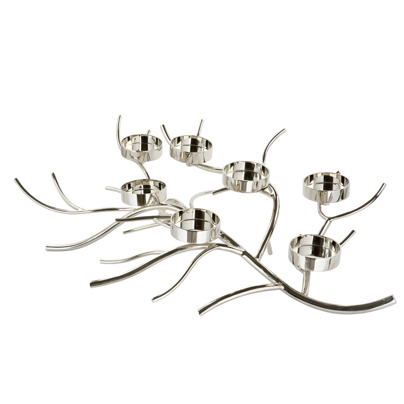 Fink Tabletop/middle Piece Candelabra, 17cm H x 80cm W x 51cm D