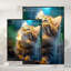 Single Picture Frame LED Illuminated Wall Art Wall Art on Glass / Aluminium-126532593