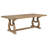 Fremont Brown Trestle Rectangular Dining Table