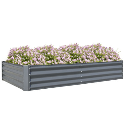 Sacia Metal Raised Garden Bed