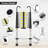 Telescoping Ladder, 12.5 Ft Aluminum Extension Ladder with 2 Detachable Hooks, 331 Lbs Load Capacity
