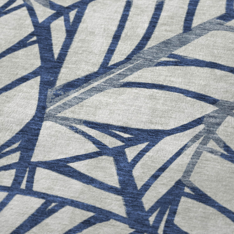 Jeté floral Addison Sherpa ASB741, Marine