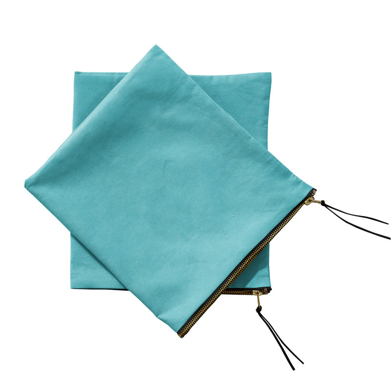 Housse de coussin rectangulaire, Bleu baltique