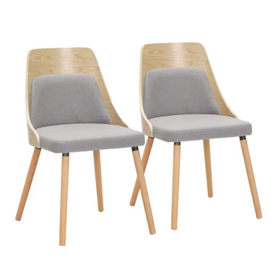 Aurika Side Chairs with Tapered Wood Legs
