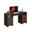 Bureau de direction en bois manufacturé de 59 po avec plateau pour clavier Daylie-1854292547