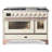 ILVE Majestic II Series 48 inch Dual Fuel Range with 8 Sealed Burners, Griddle (Glass Door)-48279803-48279783