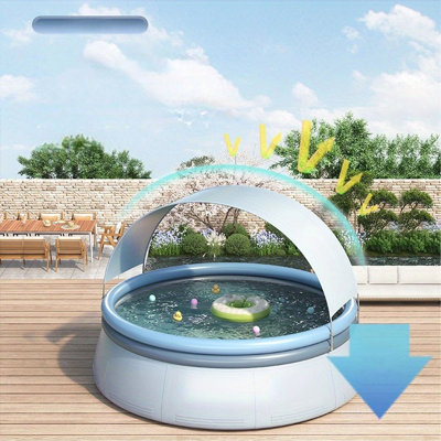 Piscine gonflable extérieure 118,11 po * 25,98 po
