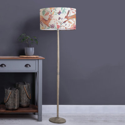 164cm Brown Traditional Floor Lamp