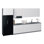 Ensemble d'armoires de cuisine en panneau de fibres à densité moyenne (MDF) H 96 po x l 157 po x P 24 po FK-Time
