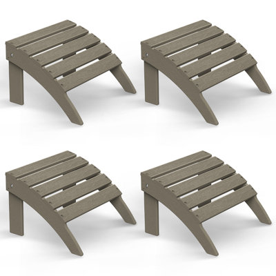 Ensemble de 4 repose-pieds Adirondack Hdpe Classic