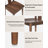 Farmhouse Wood Dining Chairs With Curved Back-879348982-899509267