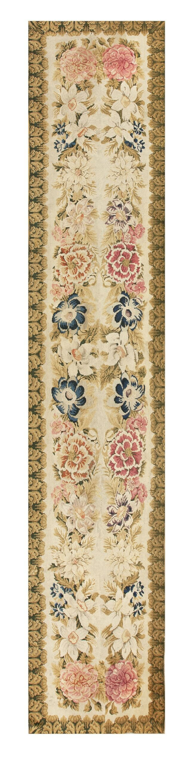 Rugs On Net Antique Large Axminster English Floral Knotted Rug | Wayfair