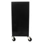 Boîte de rangement à roulettes noire de 24,4 po - pour entrepôt, magasin. Boîte à outils en acier thermolaqué de 4 po avec atelier, entrepôt. - Conception maniable des tiroirs-1589786151