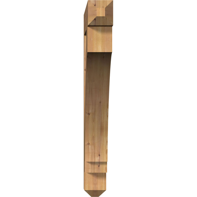 5 1/2"W x 46"D x 46"H Imperial Craftsman Smooth Bracket, Western Red Cedar, 46" H x 5.5" W x 46" D, Western Red Cedar