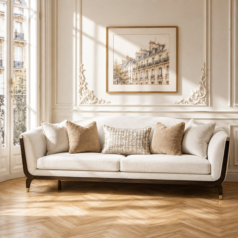 Paris Chic Sofa - Cremini/Espresso