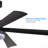 65 Inch Black Ceiling Fan With Light, 5-Blade Dimmable Led Ceiling Fan With Remote Control, Modern Quiet Design For Living Room And Bedroom