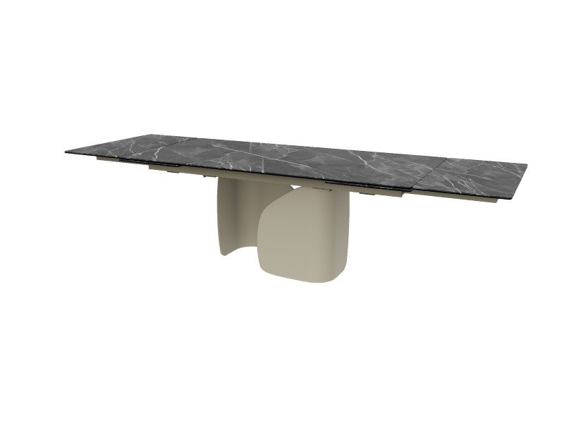 Twins Extendable Tables, Black Statuary Marble