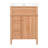 24" Freestanding Bathroom Vanity With Ceramic Sink, Solid Wood Frame, 1 Flip-Out Drawer & 1 Door Storage & 2 Soft-Close Drawers