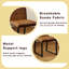 , 2 chaises en polyuréthane, bureau ou salle à manger, tubes, options de couleurs multiples, 2 chaises en cuir à assemblage rapide avec mousse haute, pieds en fer, conception ergonomique, convient à-896257340