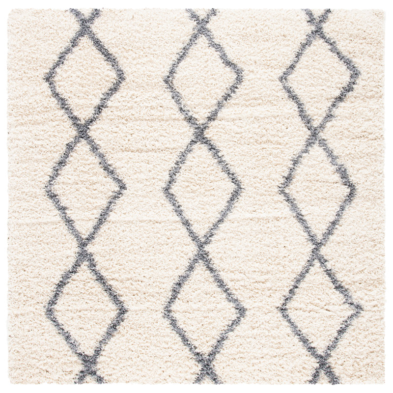 Millwright Shag 600 Performance Geometric Rug, Square 6'7"
