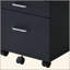 Armoire au fini noir et chrome