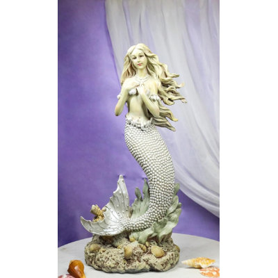 Figurine Ariel sirène marine nacrée marine