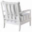 Chaise d'appoint rembourrée à rayures