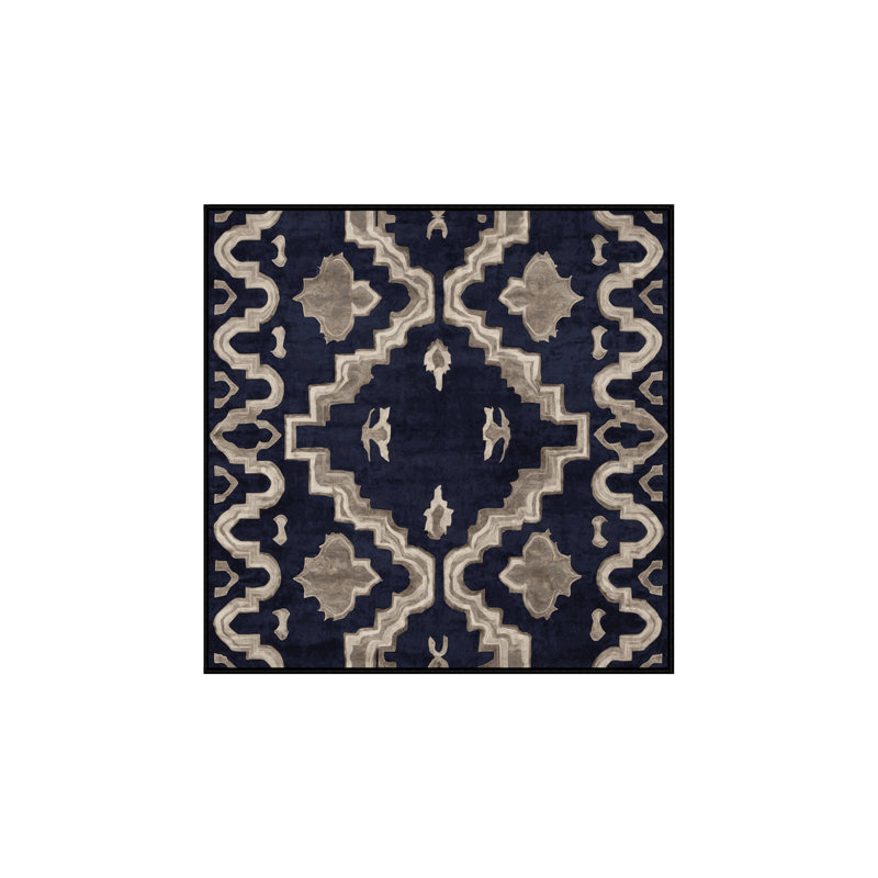 Machine Washable Gray Area Rug, Square 8'