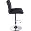 Tabouret de bar carré réglable en velours-1229048309