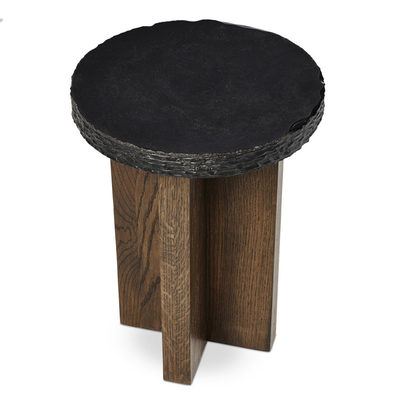 Mezes Nesting End Table-Small-Natural Basalt