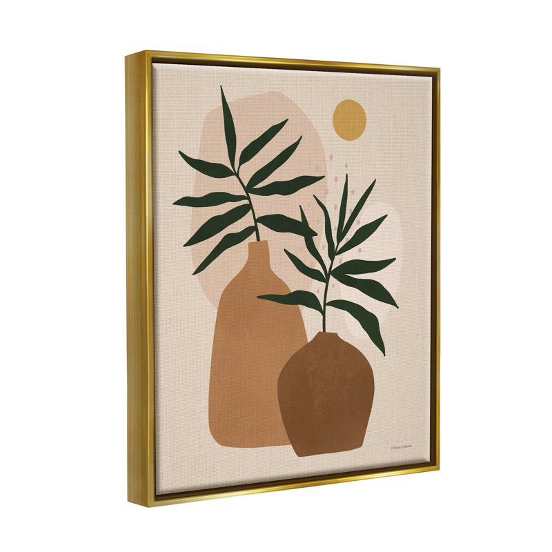 «Vase Plant Vases Cutout Abstract Botanical Shapes» par Rachel Nieman - impression sur toile tendue