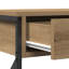 Console Table 100X28x75 Cm Engineered Wood & Steel-1255797489-1255797503