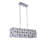 6-Light Chrome Chandelier With Clear And Smoke Crystals