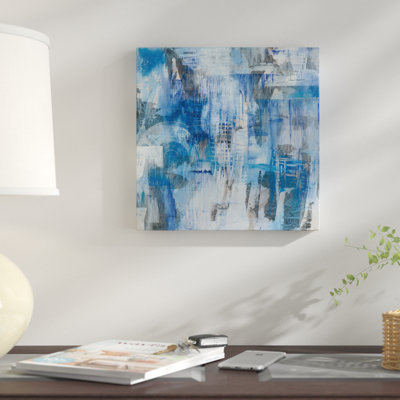 « industrial blue », reproduction sur toile tendue