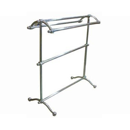 Vintage Free Standing Towel Stand, Polished Chrome
